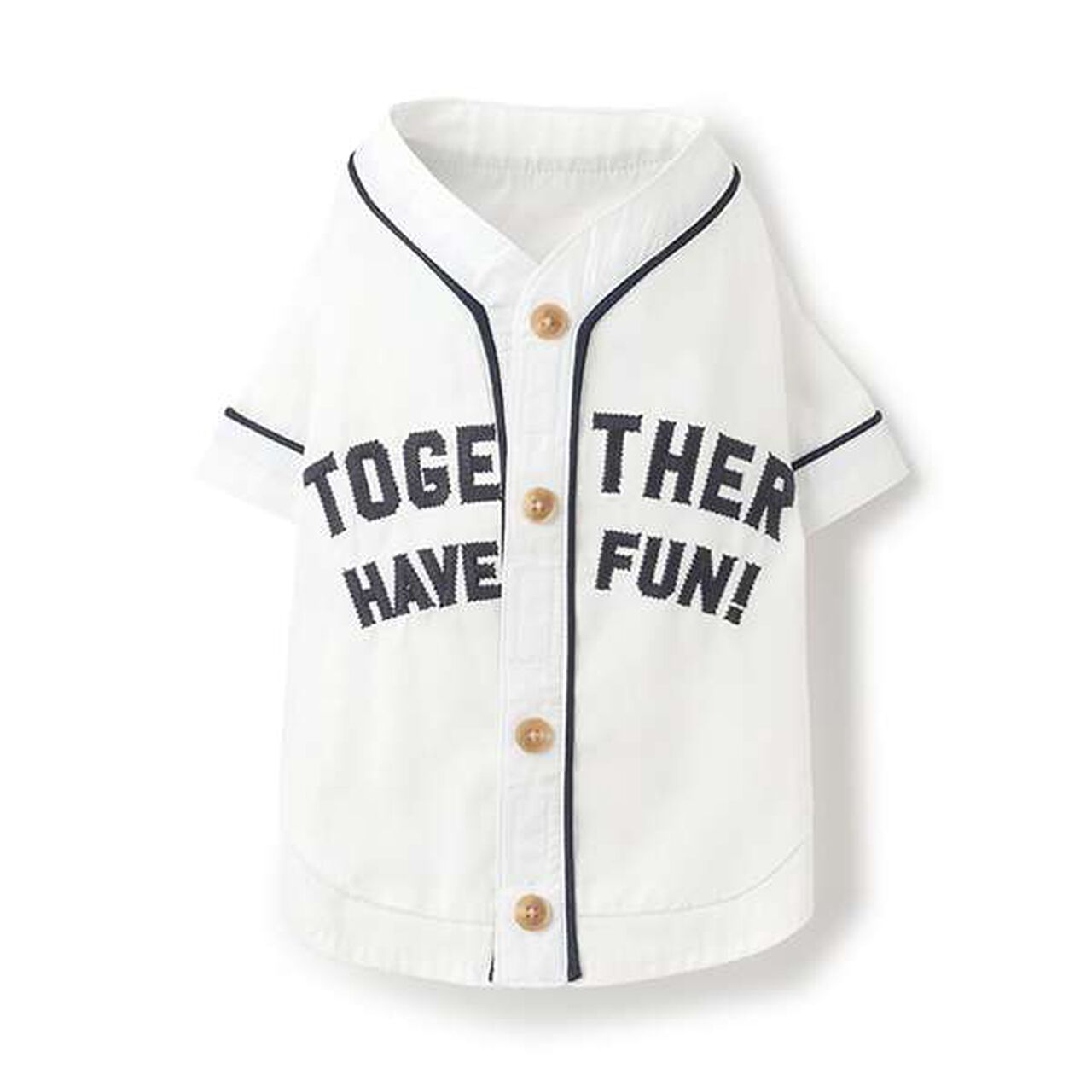 [DOG] Baseball Shirt,Off white, large image number 0