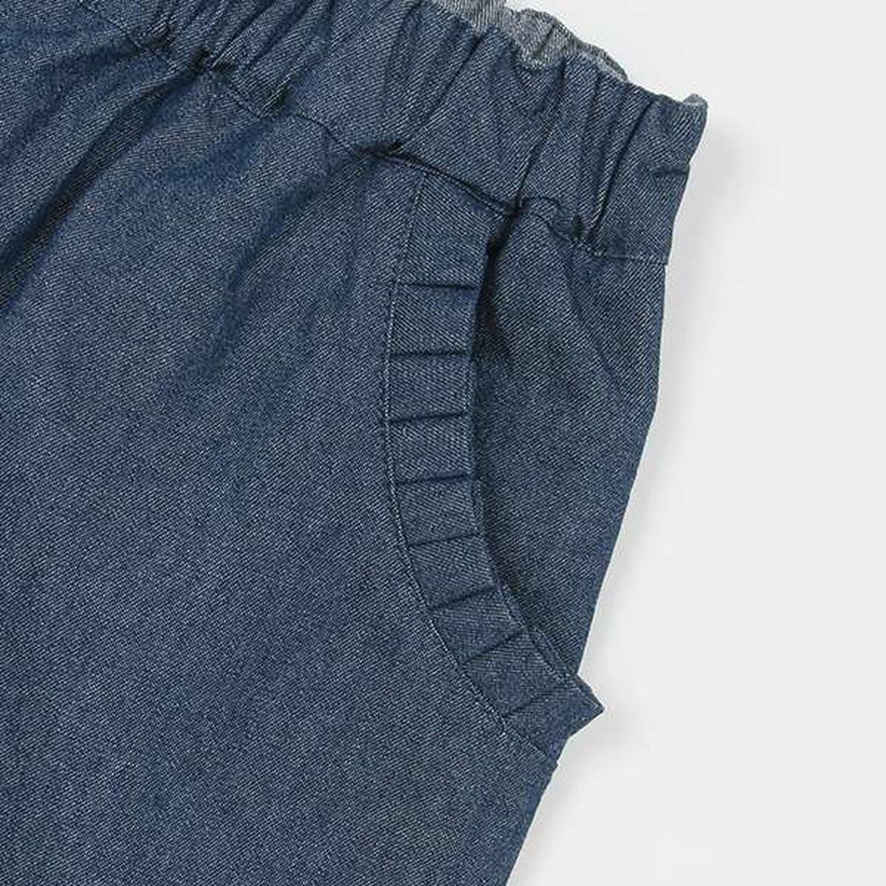 [Link] Scallop Trim Shorts (Junior),Navy, large image number 7