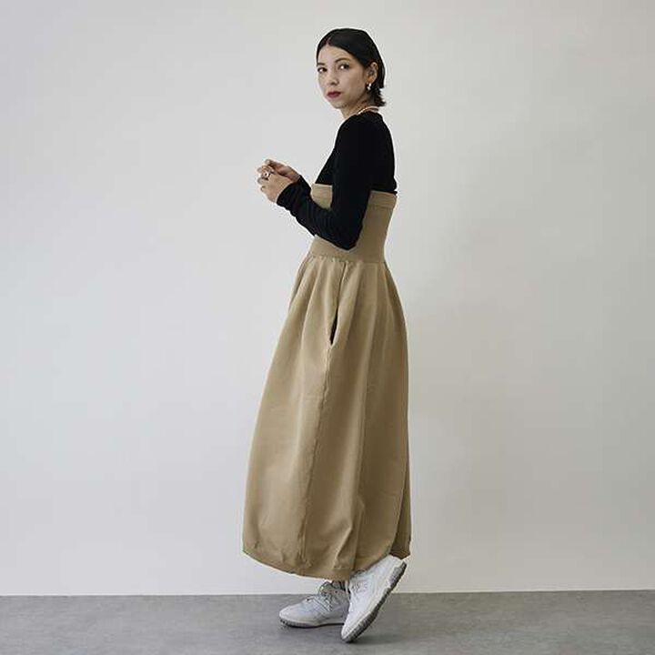 [LADIES] Loose Fit 2 WAY Bear Top Pants,Black, medium image number 7