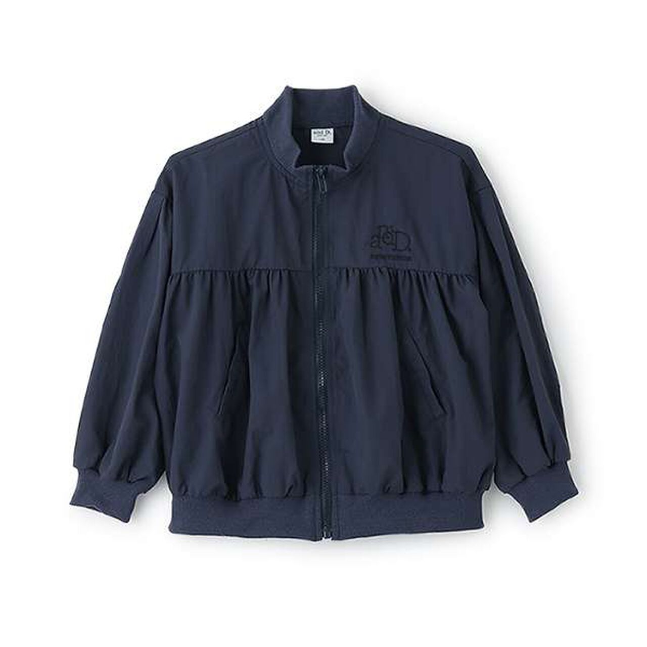 Light Gathered Bomber Jacket,Beige, large image number 14