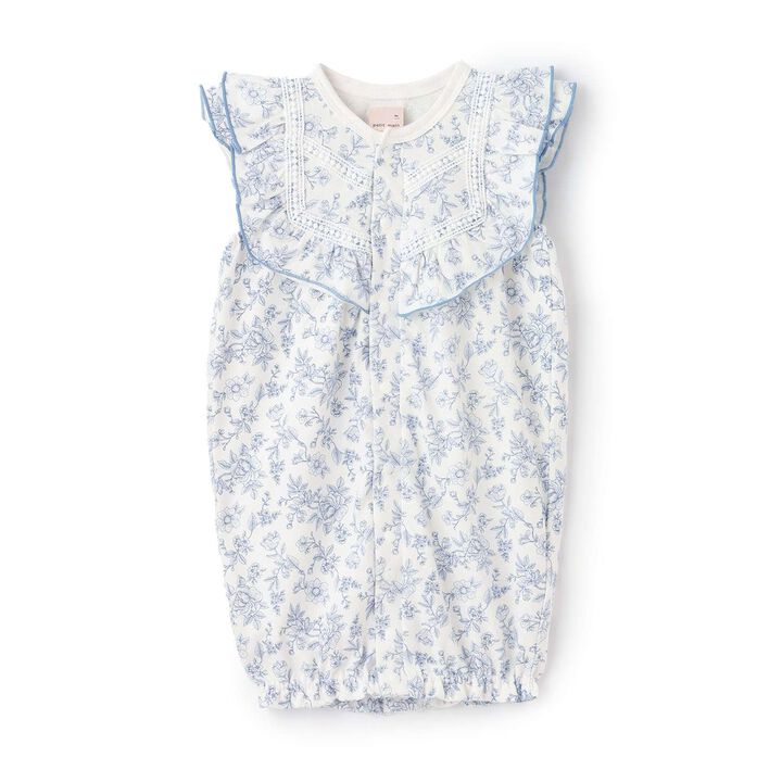 Floral Pattern Frill 2WAY Romper,, medium