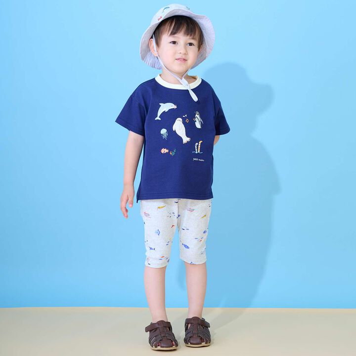 [Cool Touch] Marine Life 3/4 Leggings,, medium