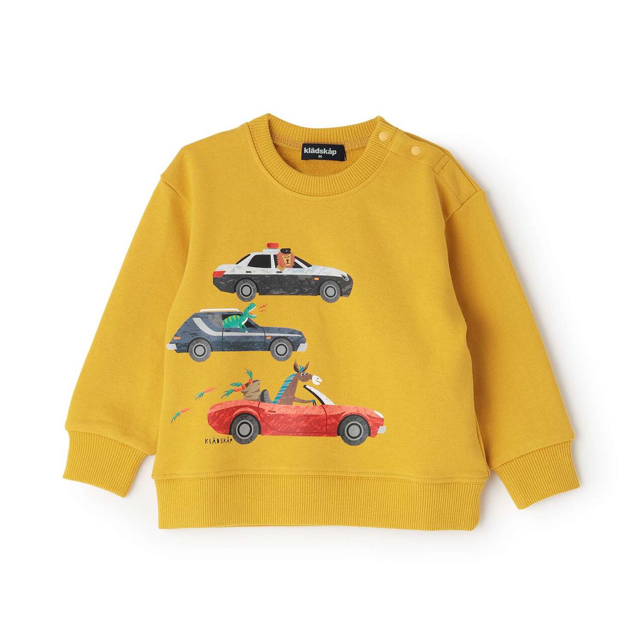 Animal, Dinosaur, and Car Sweatshirt,Mustard, large image number 10