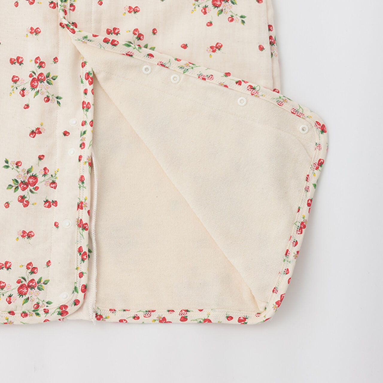 Wild Strawberry Gauze Sleeper,Pearl white, large image number 6