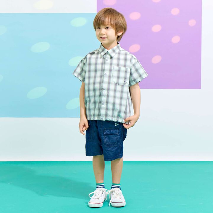 [Cool-Touch Denim] Half Pants,Blue, medium image number 14