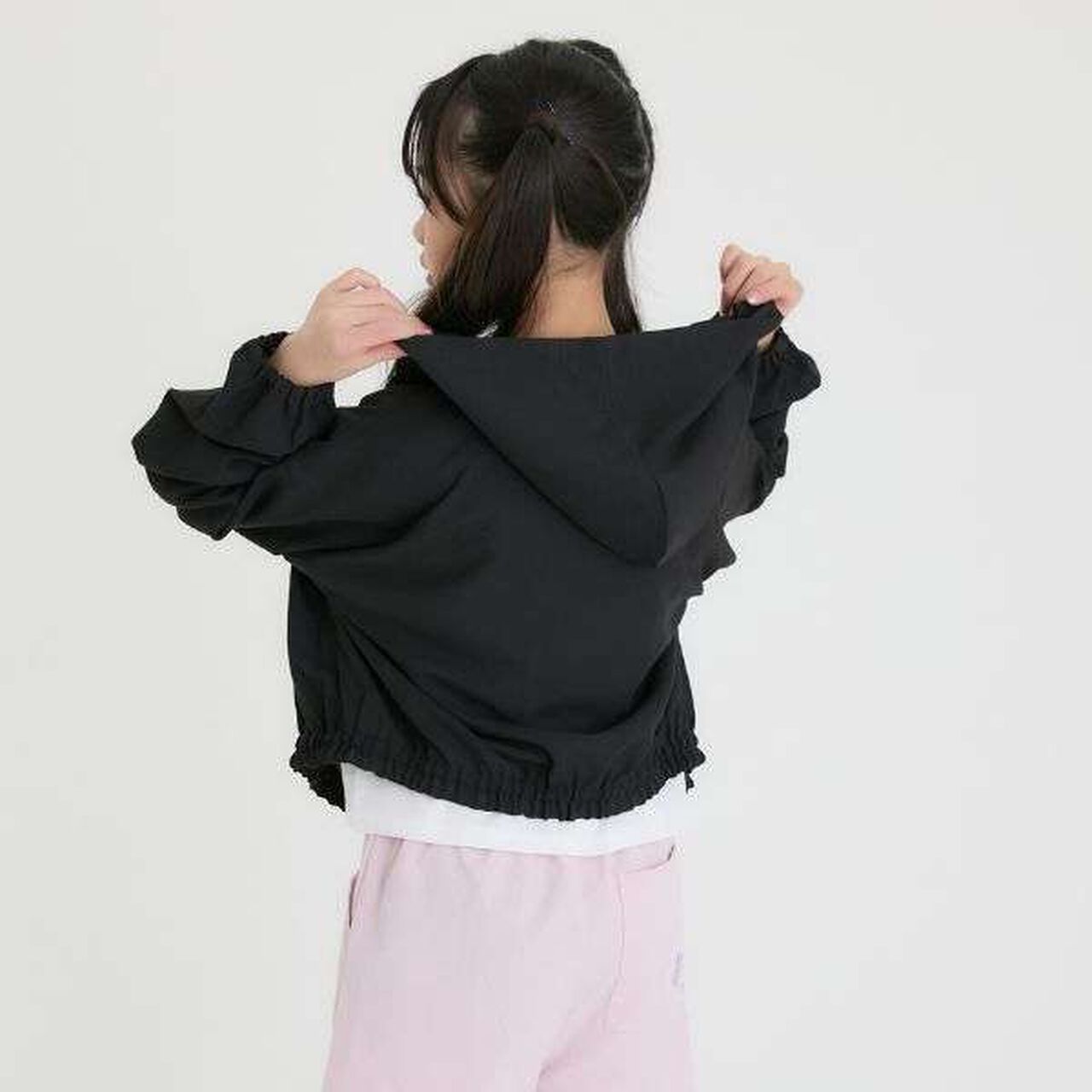 [Exclusive] UV Protection & Cool Touch Short Bomber Jacket,Black, large image number 13