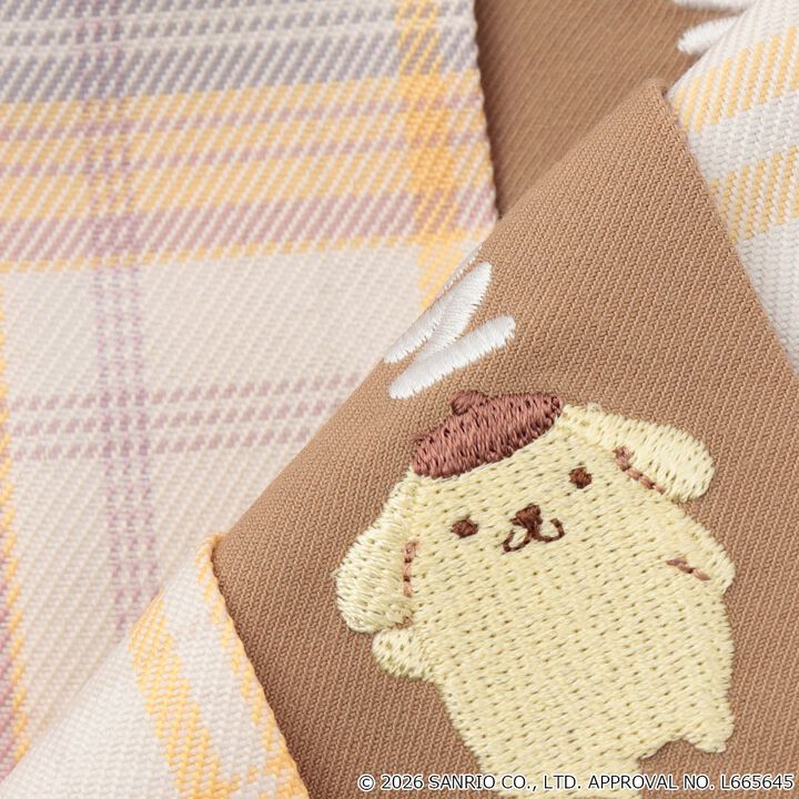 [Pompompurin] Pouch Check Pleated Skirt-Pants,Yellow, medium image number 13