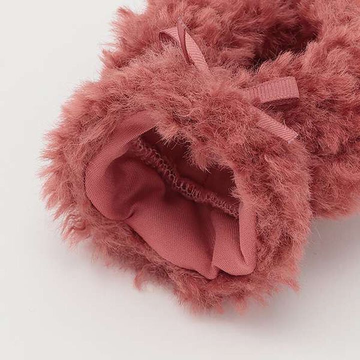 Cherry Blossom Plush Poncho,Red, medium image number 5