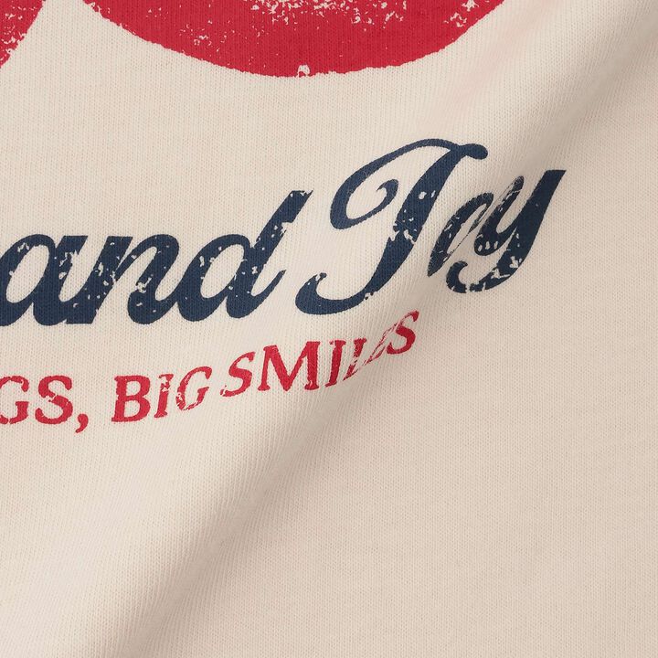 [100% Cotton / GOOD PRICE] Assorted Motif Loose Half Sleeve T-Shirt,Red, medium image number 28