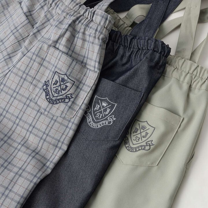 Suspender Wide Pants,Gray, medium image number 9