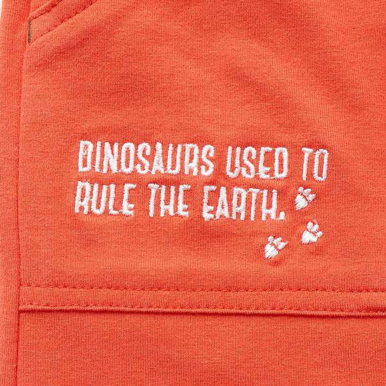 [Restock] Dinosaur Cuffed 6/10 Length Cut Pants,Red, large image number 6