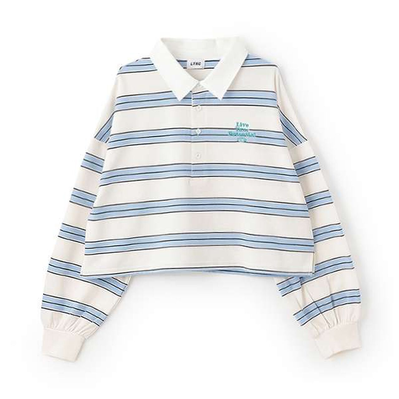 [LTXC] Crop Drag Shirt,Charcoal gray, large image number 3