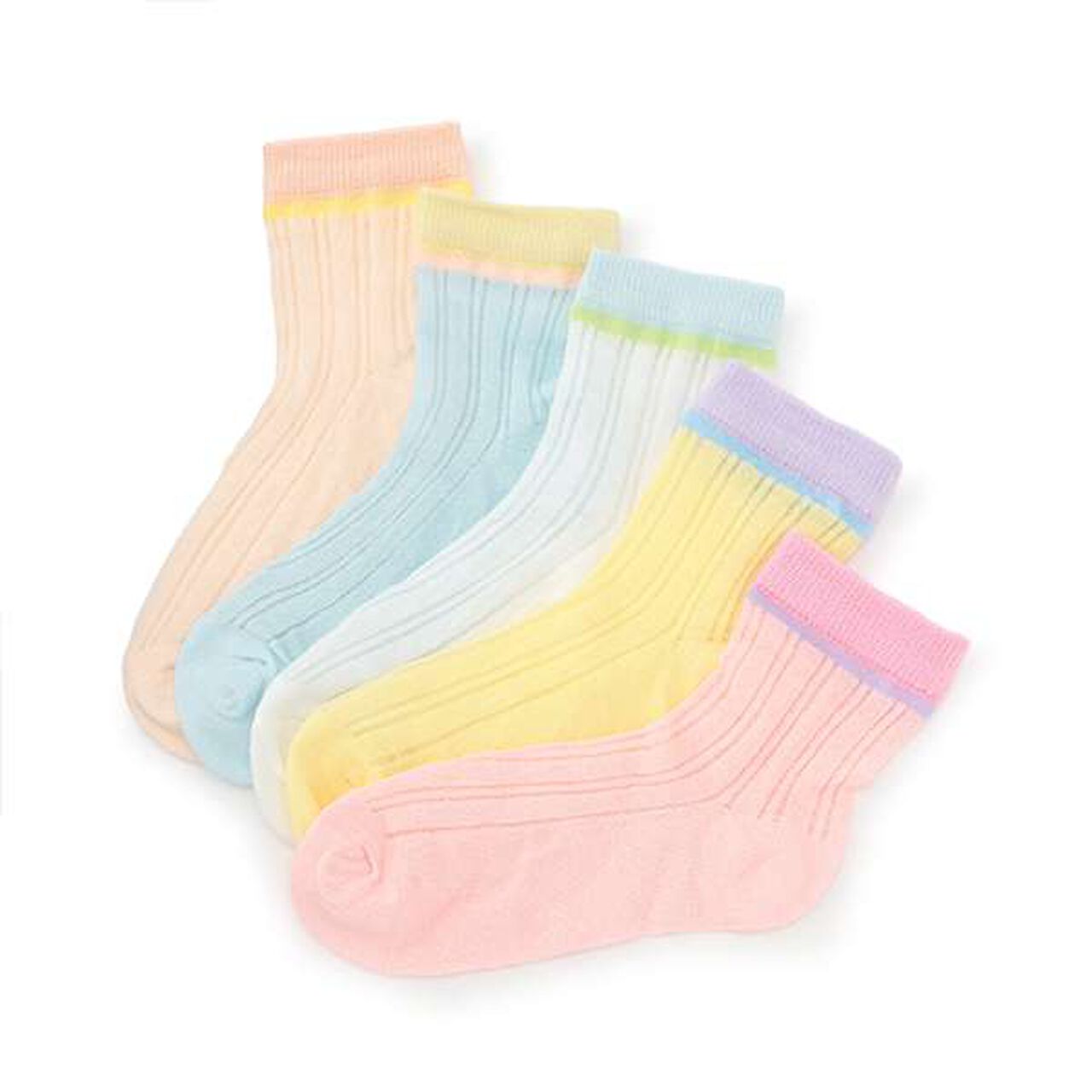 Bi-Color Socks,Light pink, large image number 4