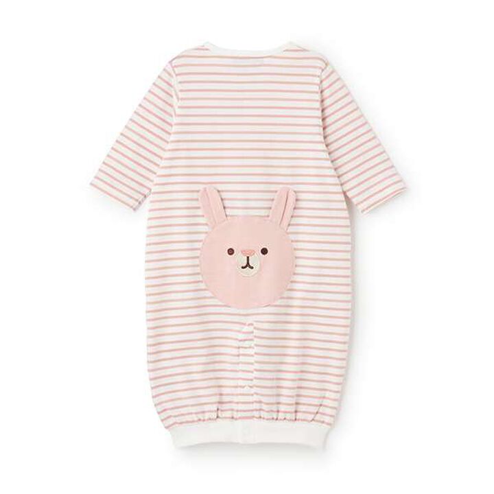 Animal Stripe Long-Sleeve 2-Way All-in-One,Mustard, medium image number 1