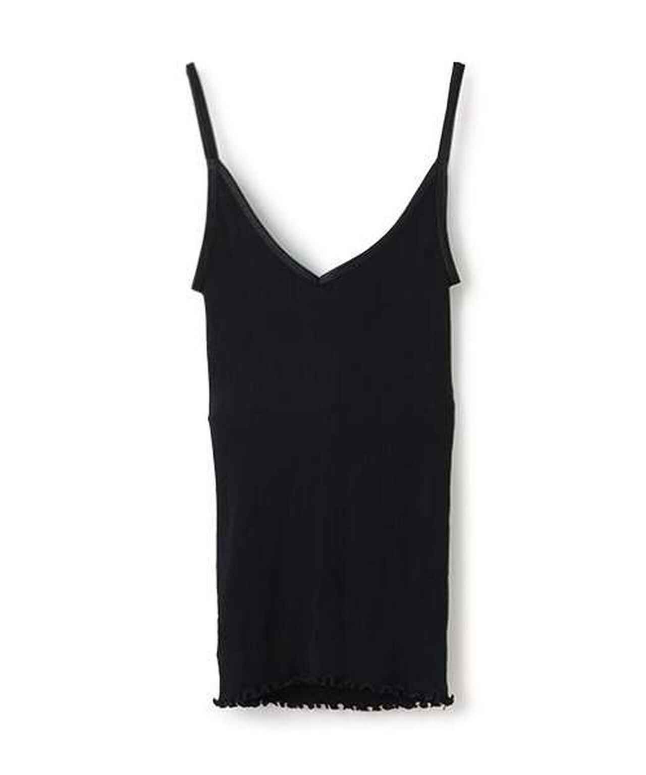 [PALM] Ribbed Camisole,Black, large image number 1