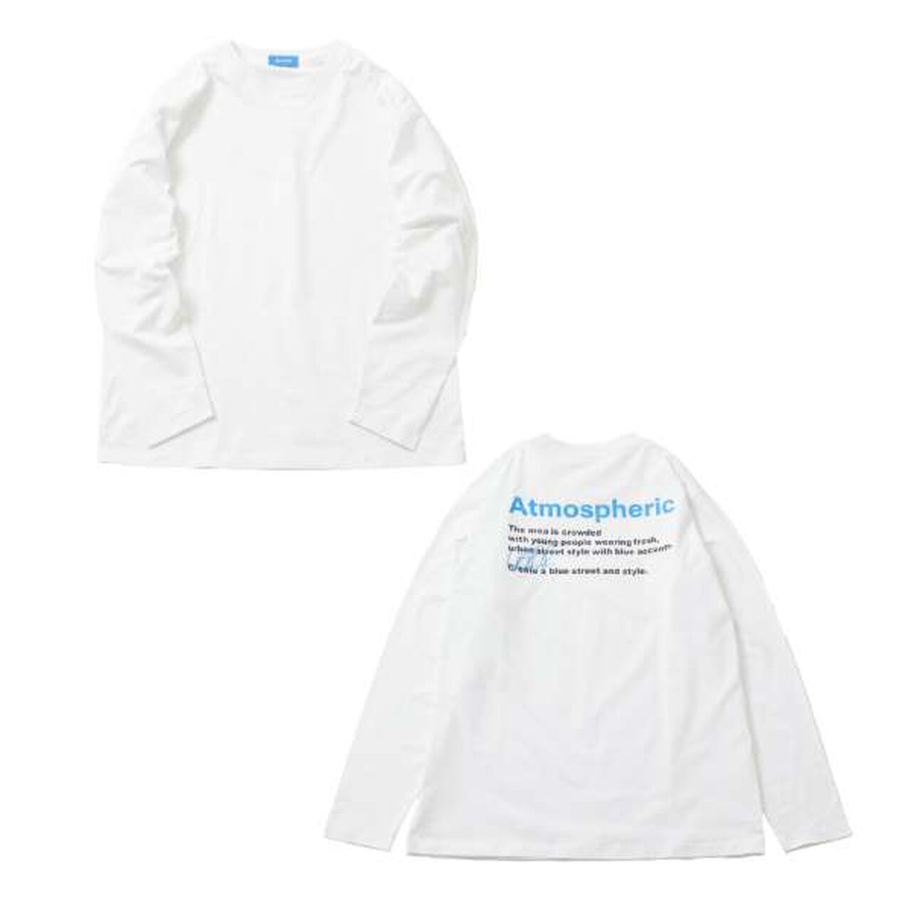 Affordable Back Logo Long-Sleeve T-Shirt,White, large image number 7