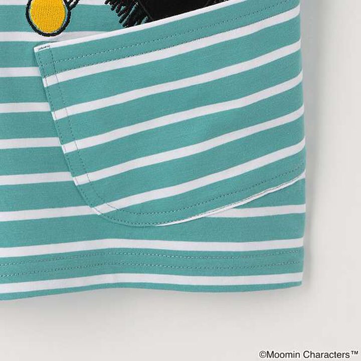 MOOMIN Stripe Pattern Short Sleeve T-Shirt,Gray, medium image number 10