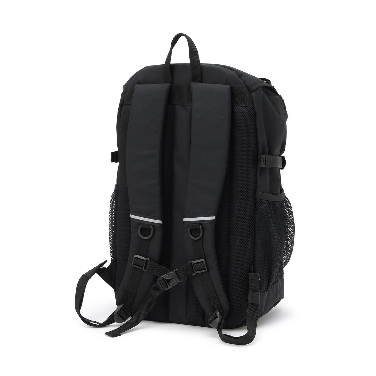 32L Lightweight Water-Repellent Bucket-Style School Backpack,Black, large image number 1