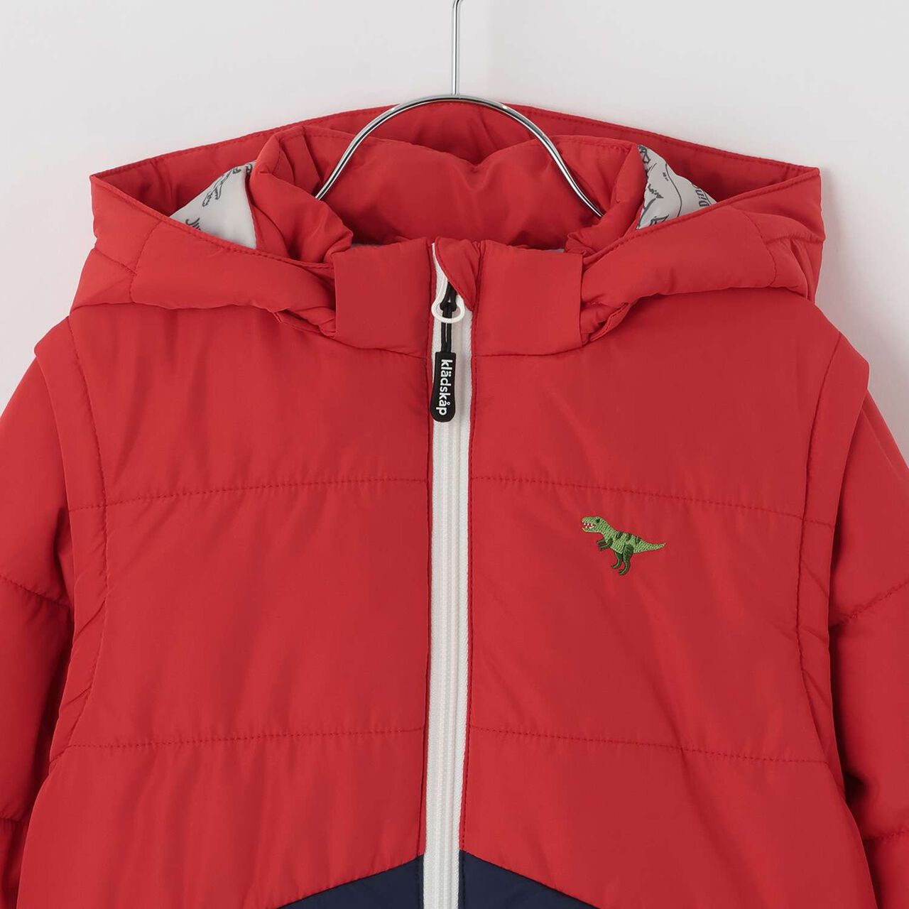 Dinosaur 3 WAY Bomber Jacket,Khaki, large image number 3