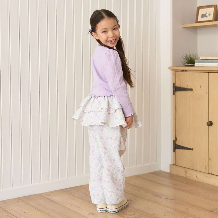 [School-Ready] [Water-Repellent, Anti-Stain, Durable, UV] Layered Skirt Pants,Lavender, medium image number 35