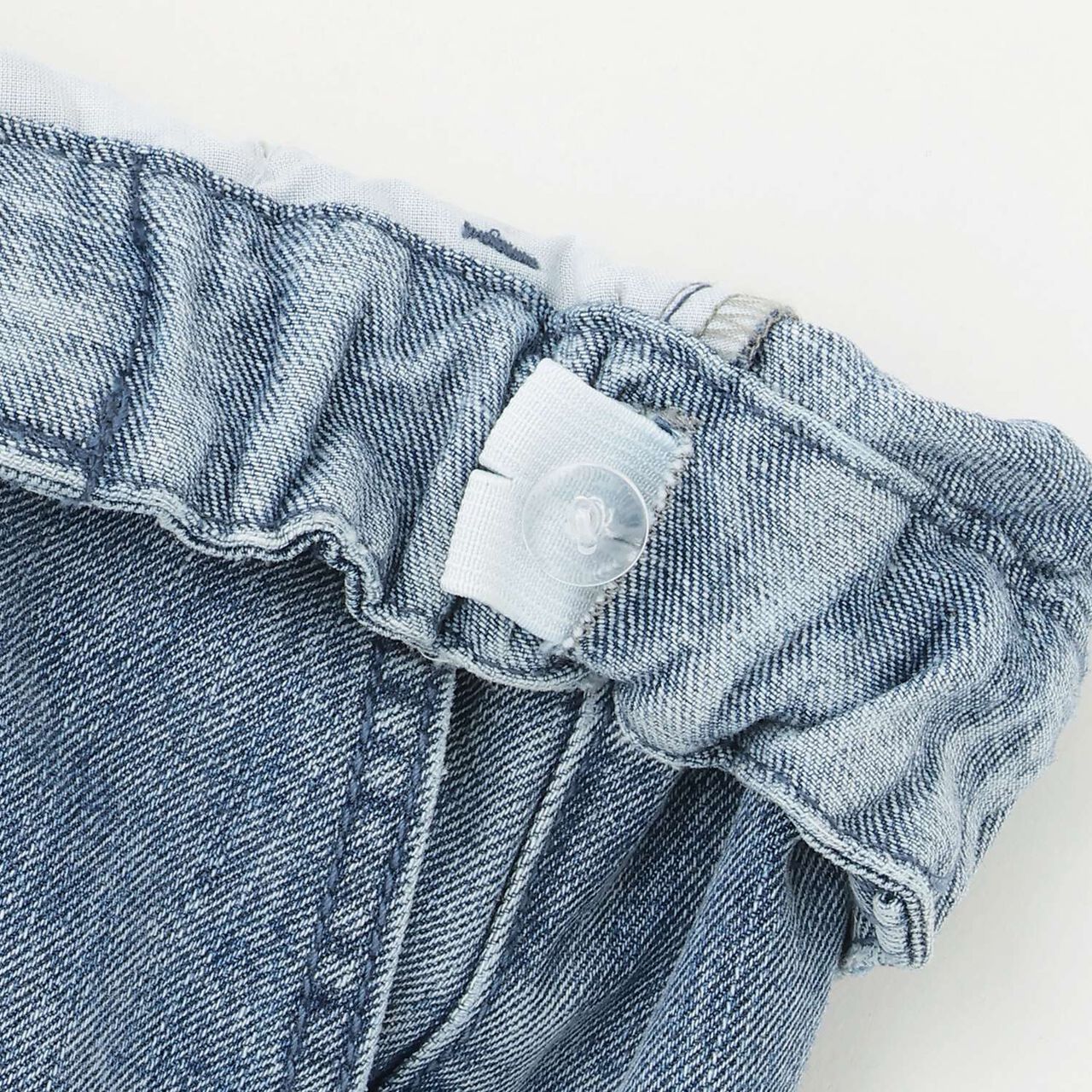 Denim Slit Wide Pants,Blue, large image number 13