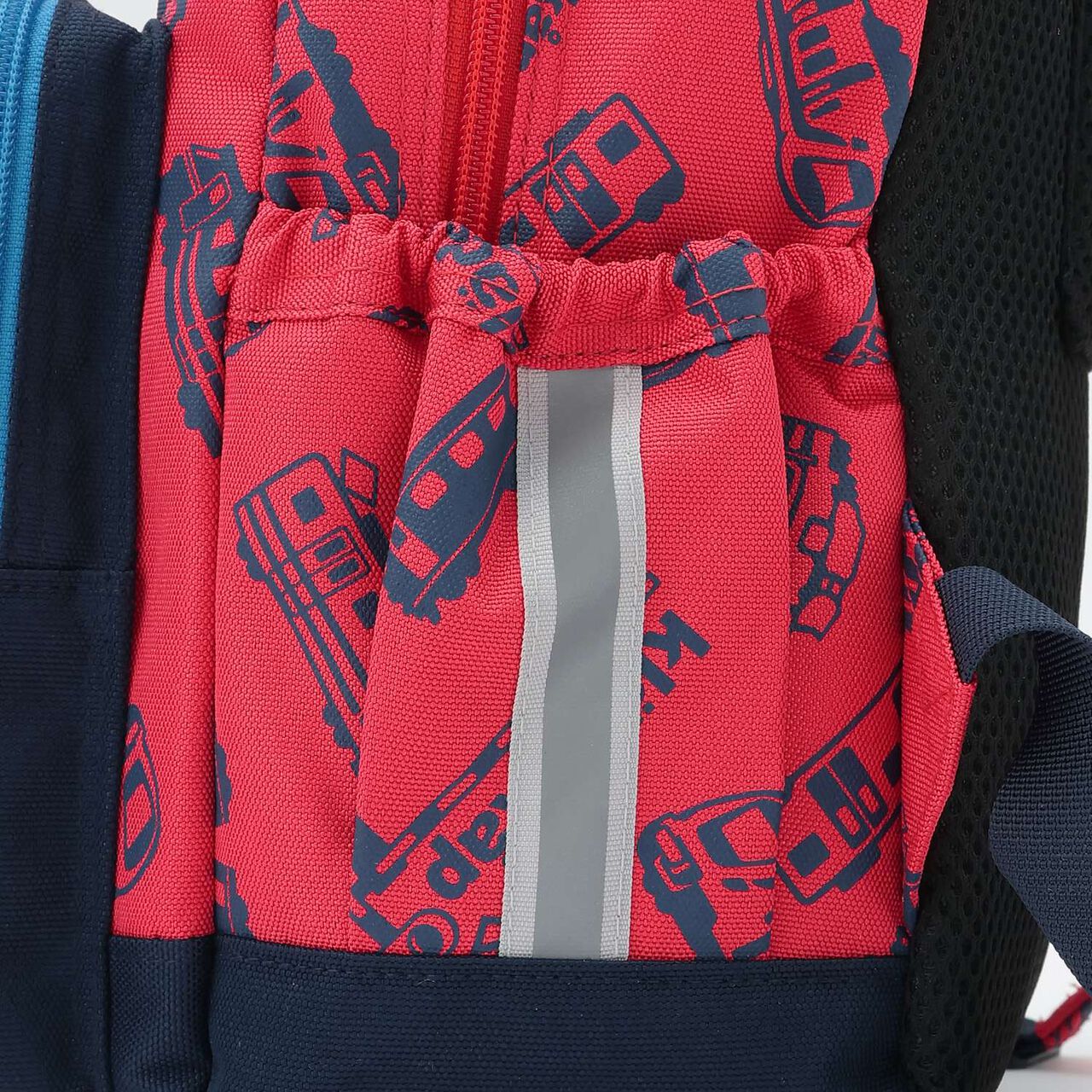 [人氣商品補貨] [實體店鋪不販售] 電車貼布刺繡+滿版圖案背包,灰色, large image number 6