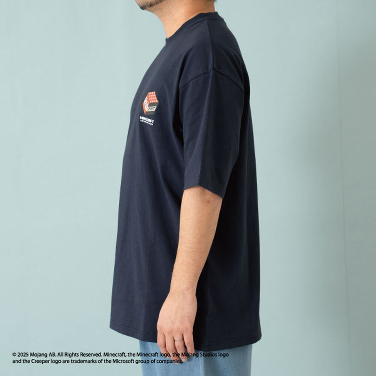 [Minecraft] Dad Weapon Tee,Navy, large image number 2