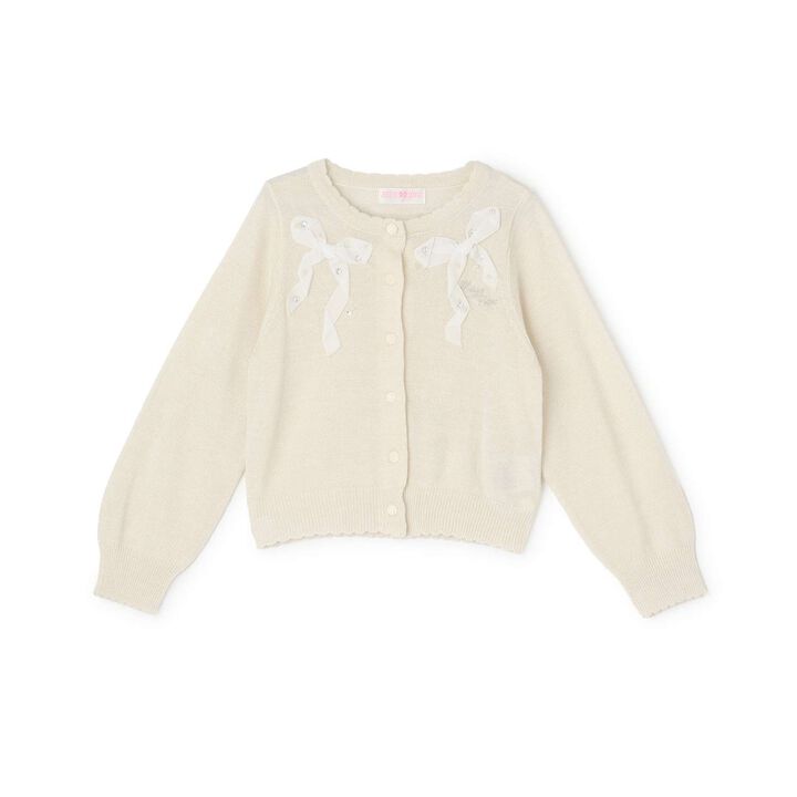 [Restock] Ribbon Lame Knit Cardigan,, medium