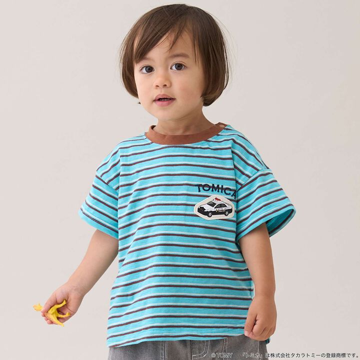 [TOMICA / Cool Touch] Multi-Stripe Short Sleeve T-Shirt,, medium