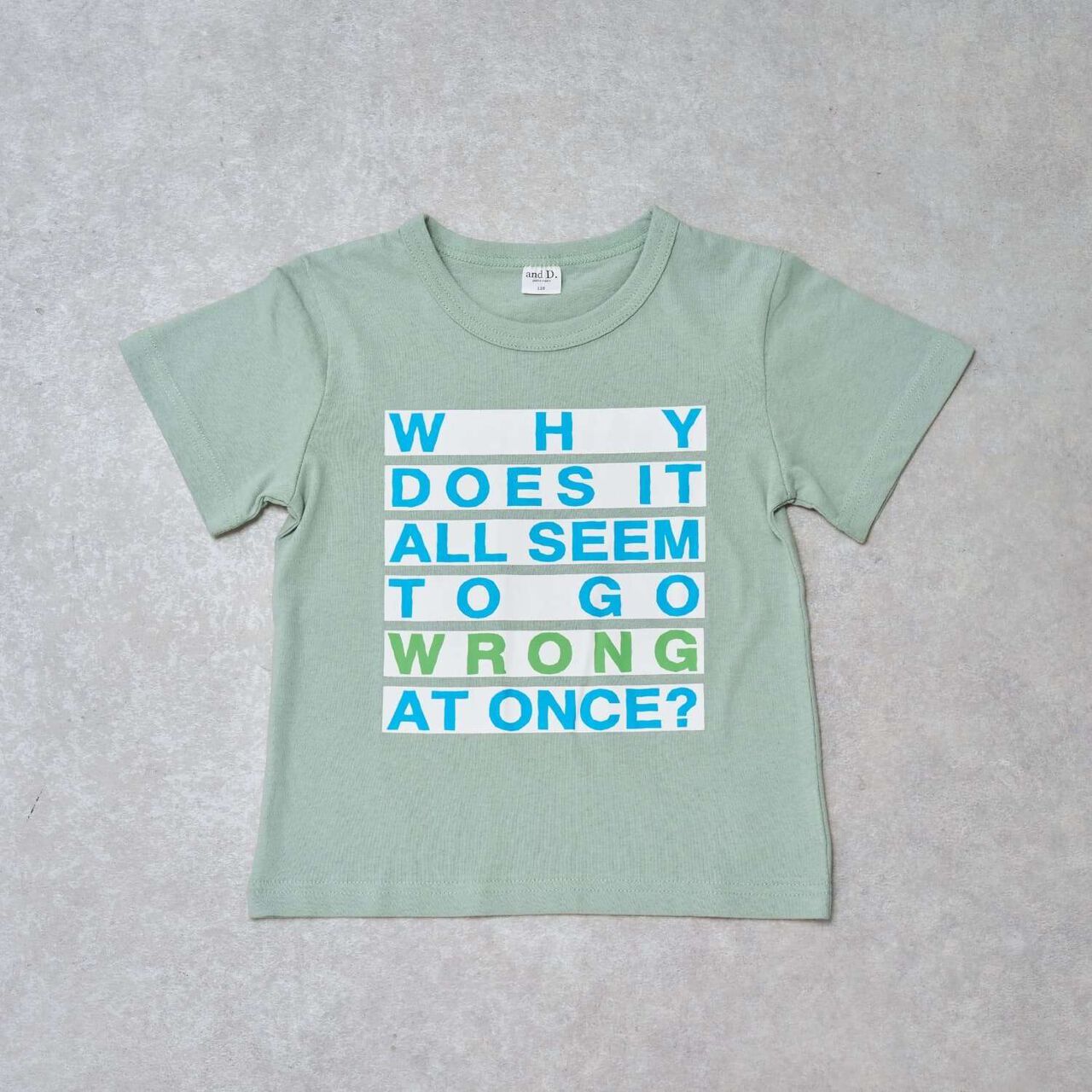 [100% Cotton] Marker Logo Short-Sleeve T-Shirt,Light green, large image number 0