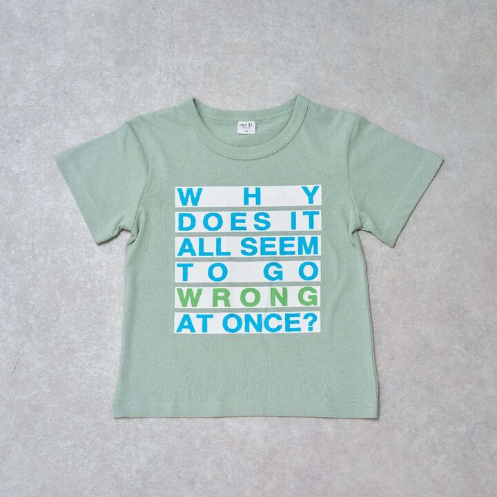 [100% Cotton] Marker Logo Short-Sleeve T-Shirt,Light green, medium image number 0