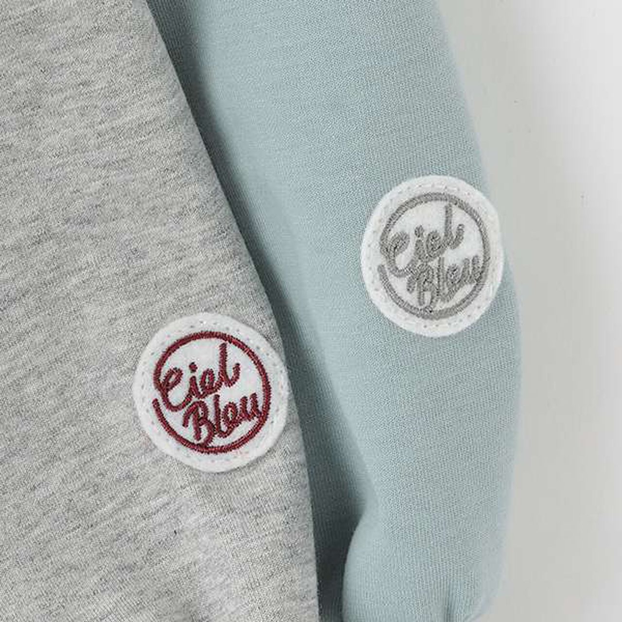 Half ZIP Top,Blue green, large image number 5