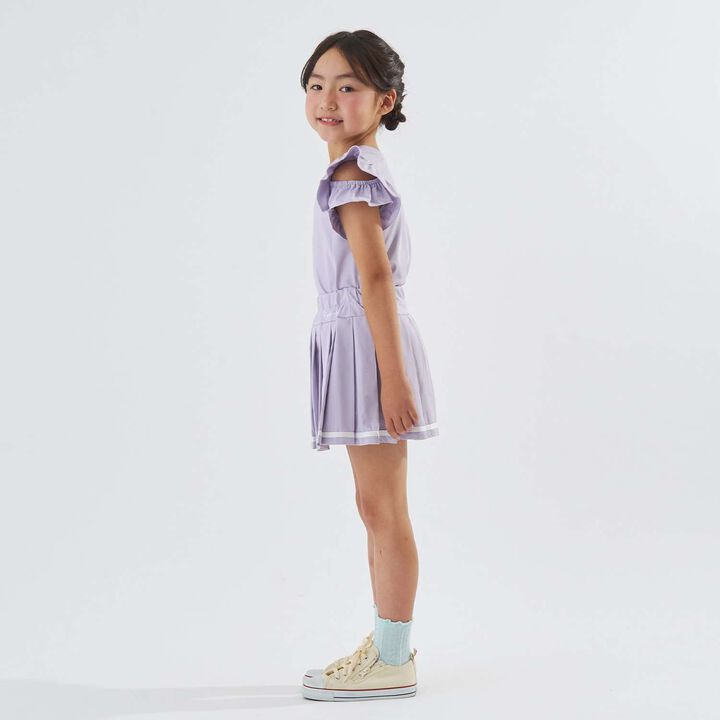 [防曬] [正反皆可穿] [遮熱天竺棉] 設計袖T恤 [兒童服裝] [童裝] [女孩],薰衣草紫, medium image number 8