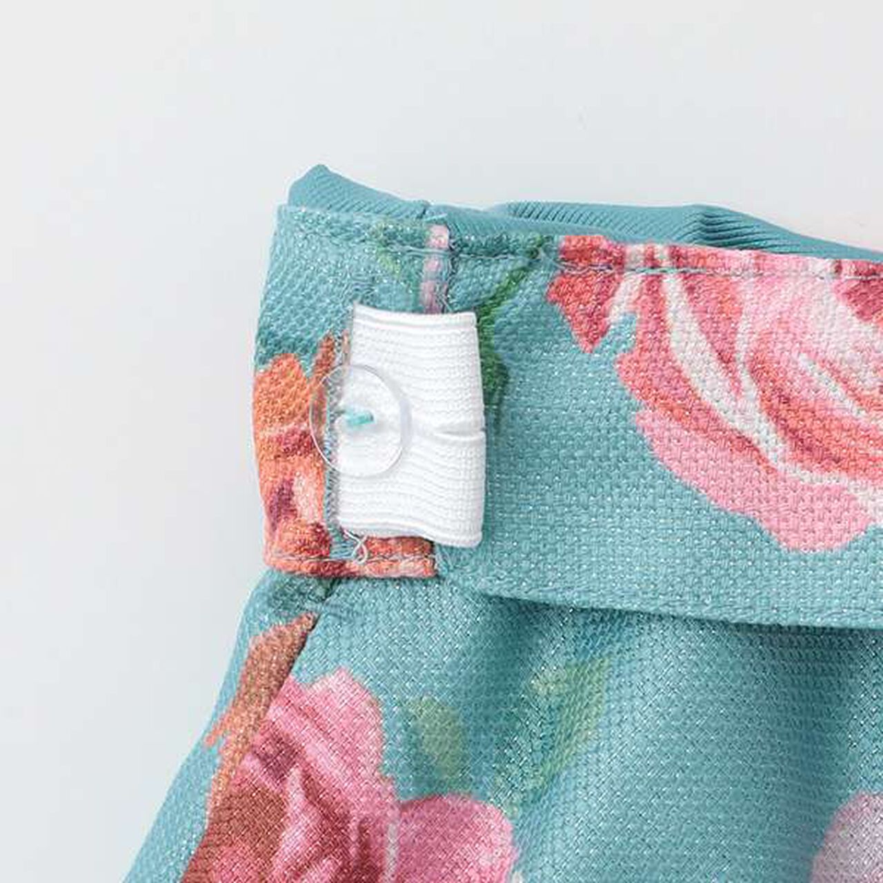 35th Tweed Jacket & Rose Print Skirt Set,Off white, large image number 4