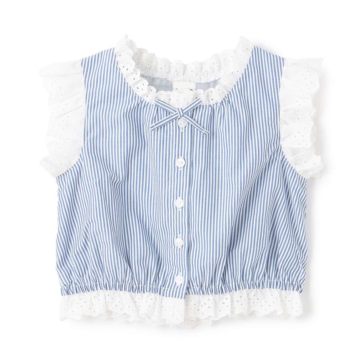 Link Cotton Lace Top,Ivory, large image number 5