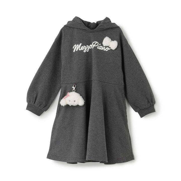 [Popular Item Restocked] [Not Available at Physical Stores] Poodle Charm Parka One-Piece Dress,, medium