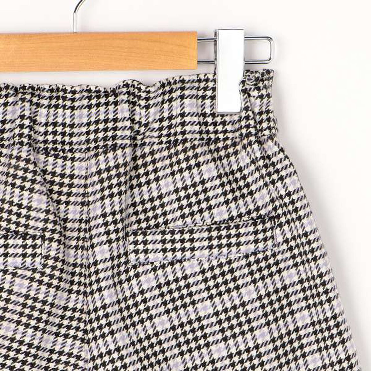 Houndstooth Shorts,Black, large image number 8