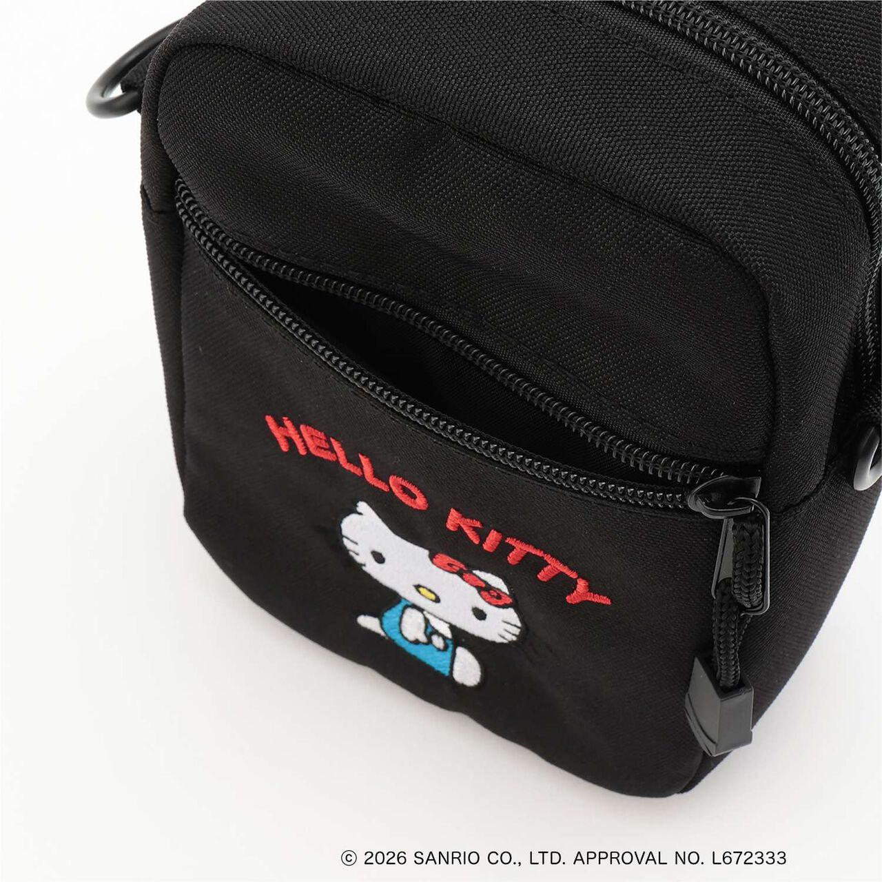 Hello Kitty Mini Shoulder Bag,Black, large image number 4
