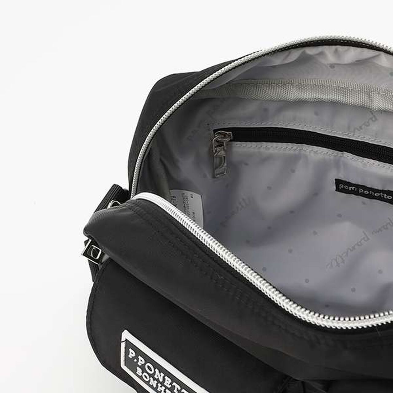 Casual Shoulder Bag with Charm,Black, large image number 10