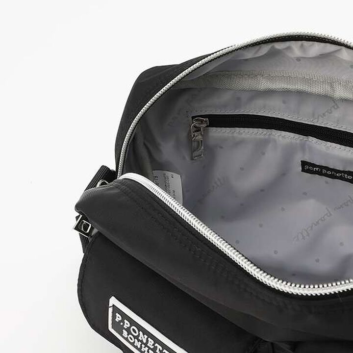 Casual Shoulder Bag with Charm,Black, medium image number 10