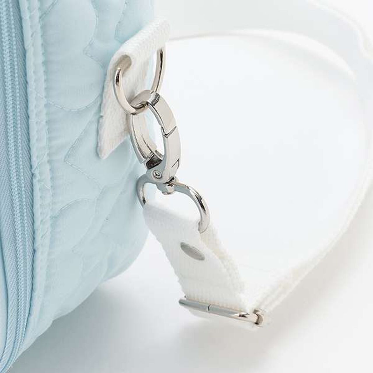 Rabbit Appliqué Diaper Pouch with Shoulder Strap,Light pink, large image number 2