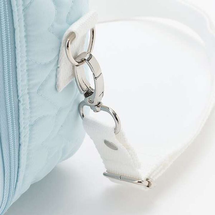 Rabbit Appliqué Diaper Pouch with Shoulder Strap,Light pink, medium image number 2