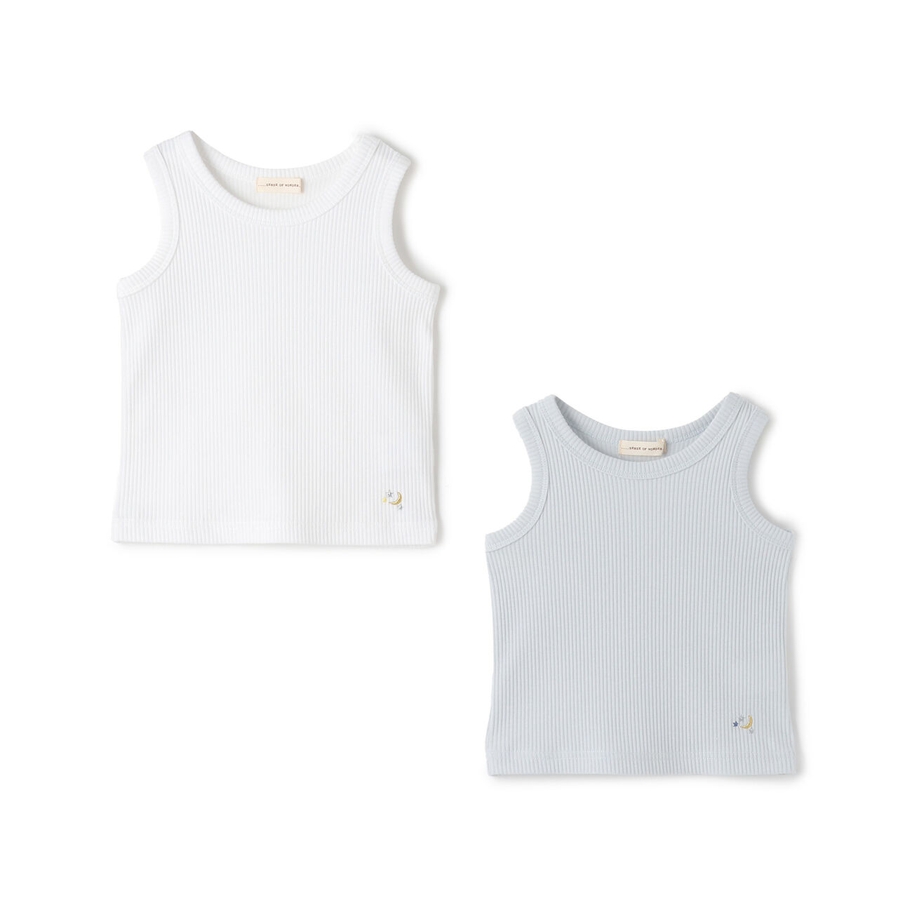 Ribbed Tank Top,Off white, large image number 7