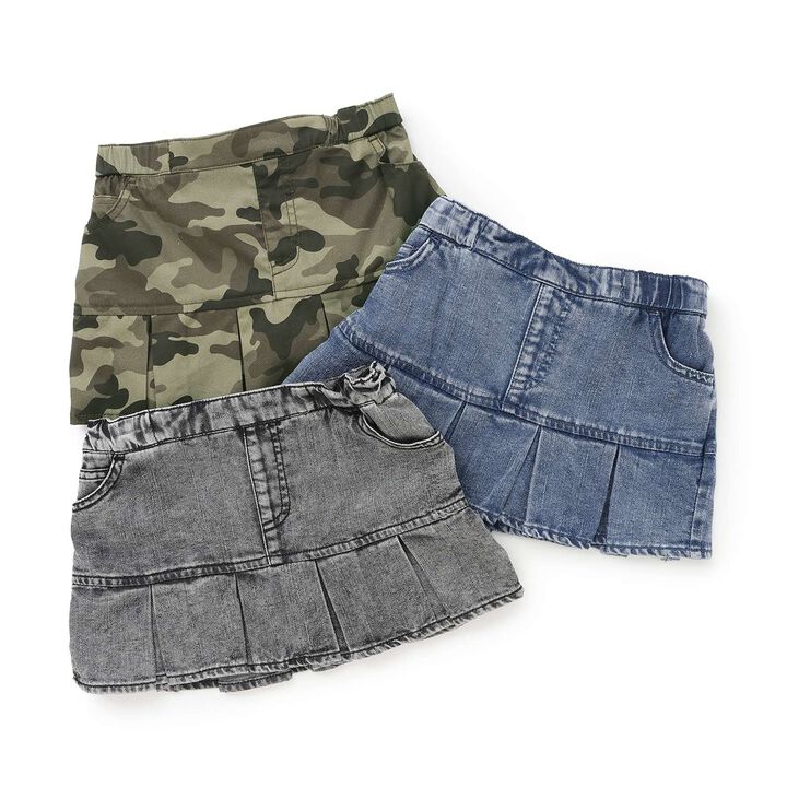 [Cool Touch] Box Pleat Hem Skirt,Blue, medium image number 28