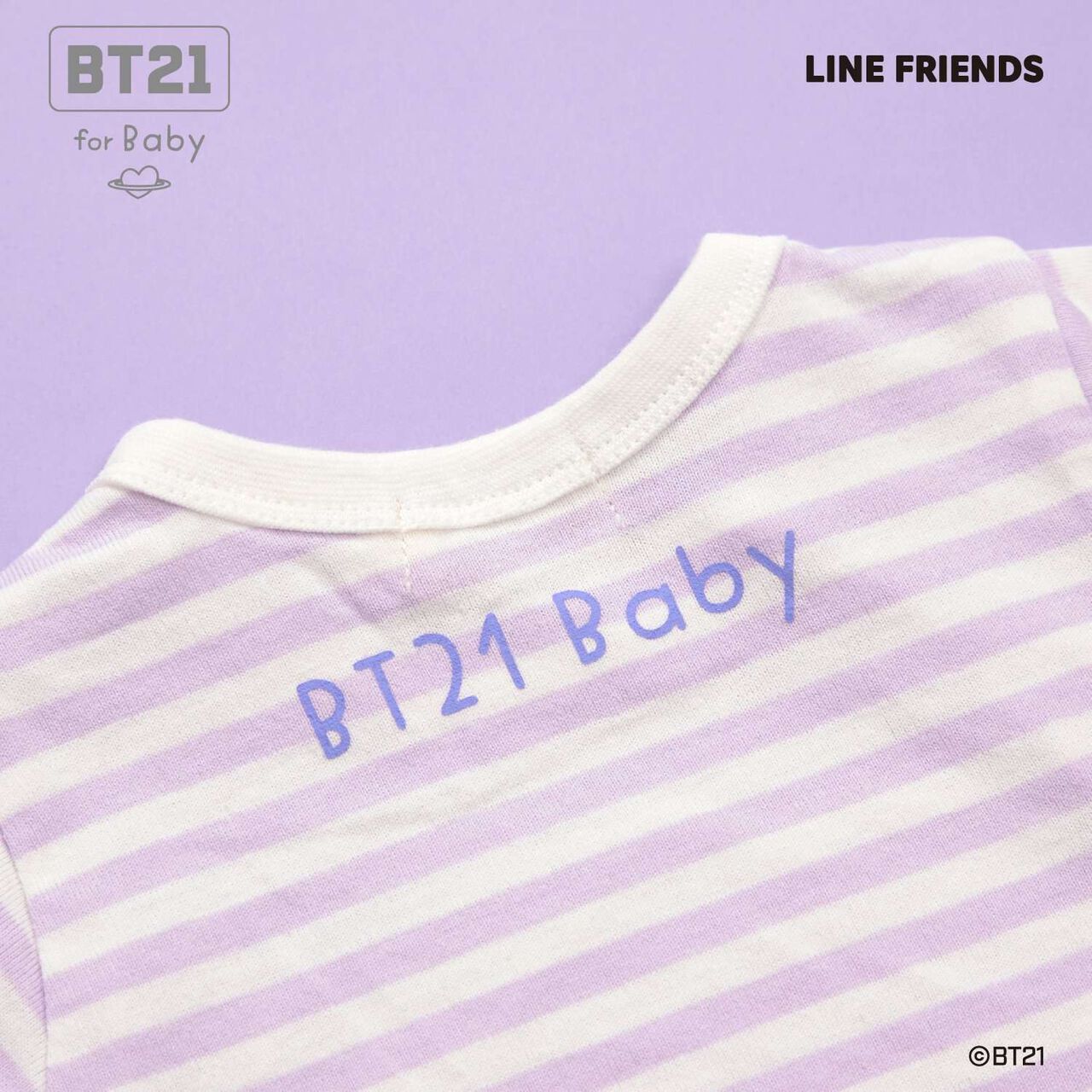 [BT21] Appliqu&eacute; Stripe Pattern Short Overall,Mint, large image number 24