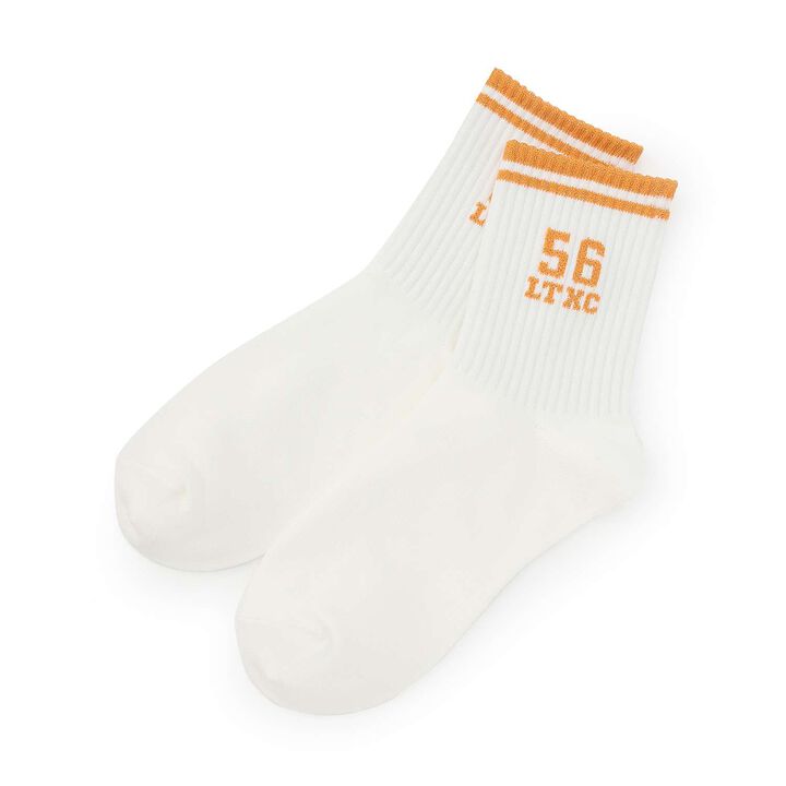 [LTXC] Number Lame Crew Socks,, medium