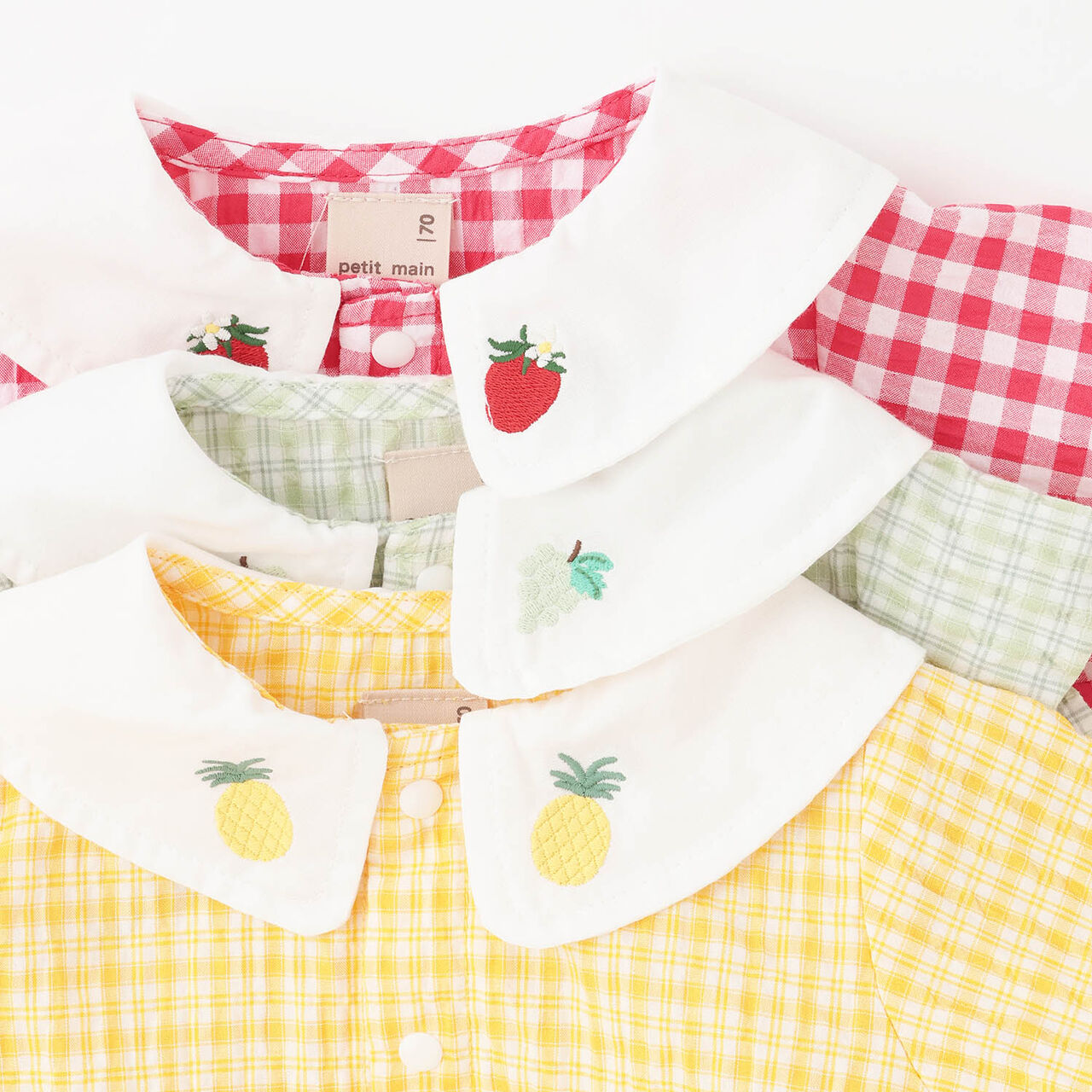 Fruit Collar Romper,Yellow, large image number 8