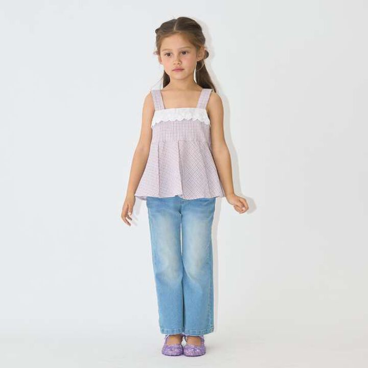 Pattern Assorted Peplum Camisole,Sax blue, medium image number 11