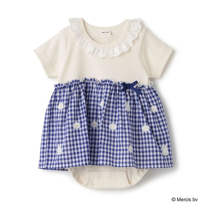 [miffy] Embroidered Floral Romper,, medium