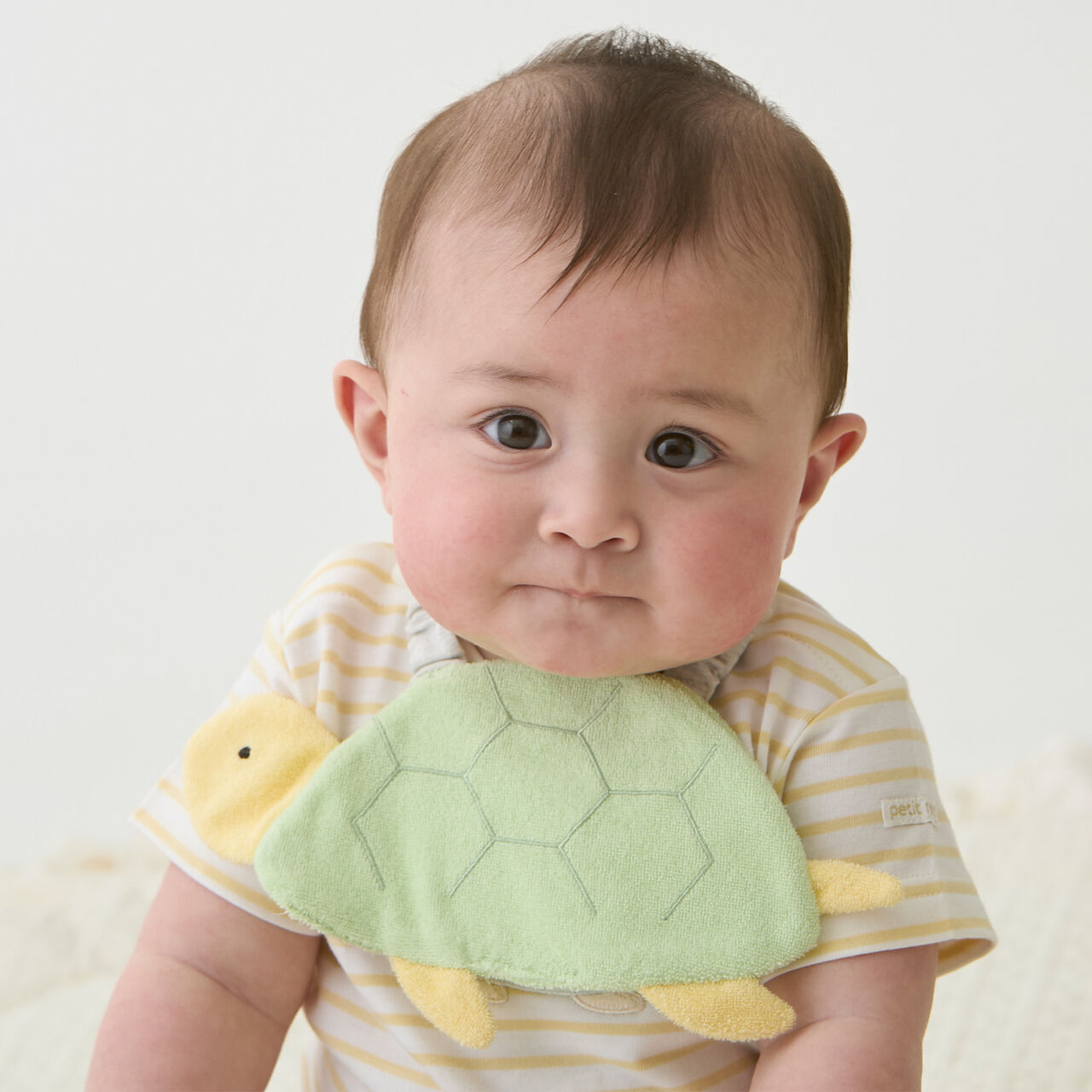 Sea Creatures Bib,Moss green, large image number 0